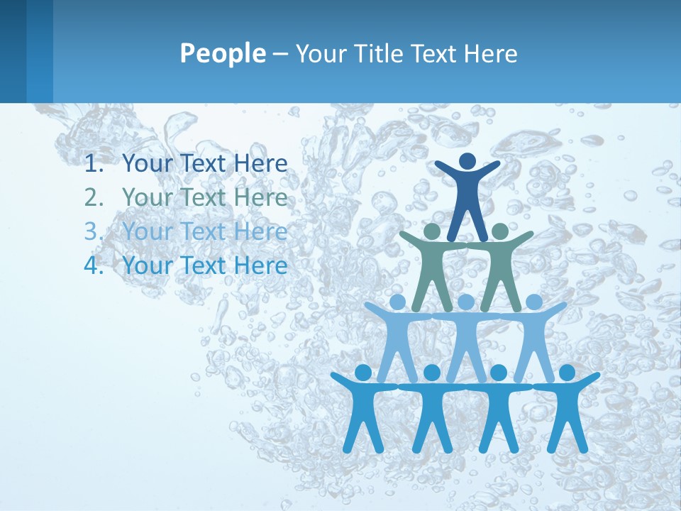 A Blue Water Powerpoint Presentation With Bubbles PowerPoint Template