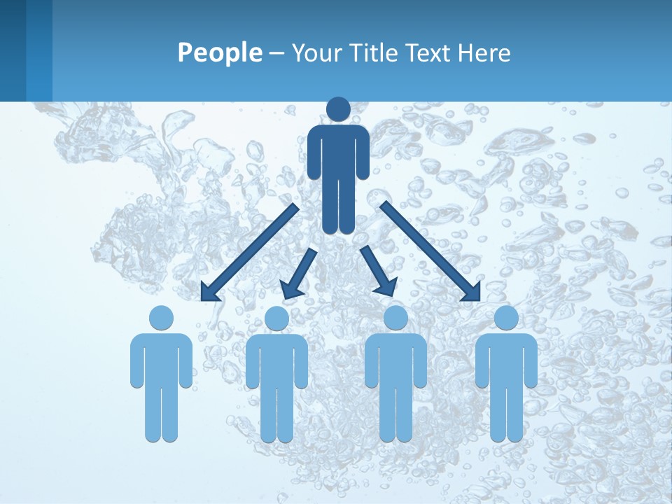 A Blue Water Powerpoint Presentation With Bubbles PowerPoint Template