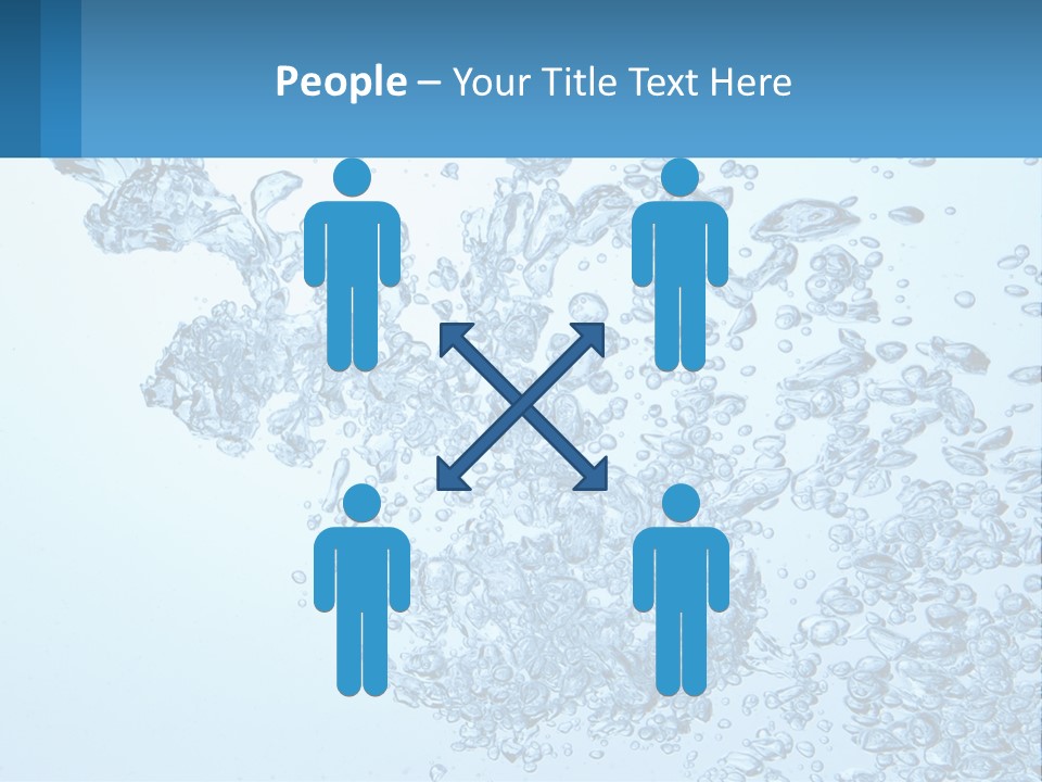 A Blue Water Powerpoint Presentation With Bubbles PowerPoint Template