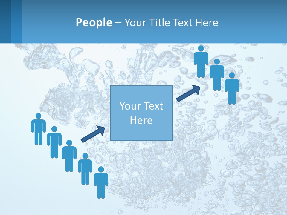 A Blue Water Powerpoint Presentation With Bubbles PowerPoint Template