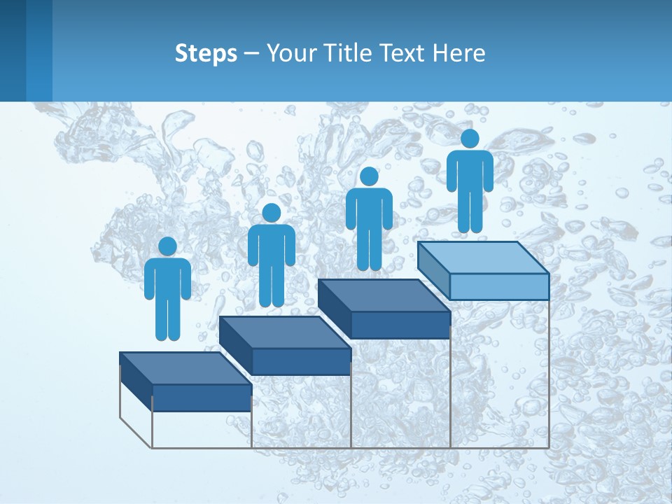 A Blue Water Powerpoint Presentation With Bubbles PowerPoint Template