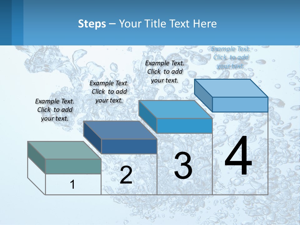 A Blue Water Powerpoint Presentation With Bubbles PowerPoint Template