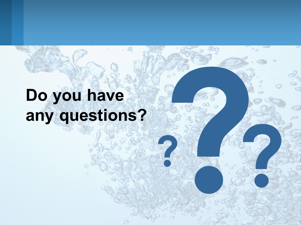 A Blue Water Powerpoint Presentation With Bubbles PowerPoint Template