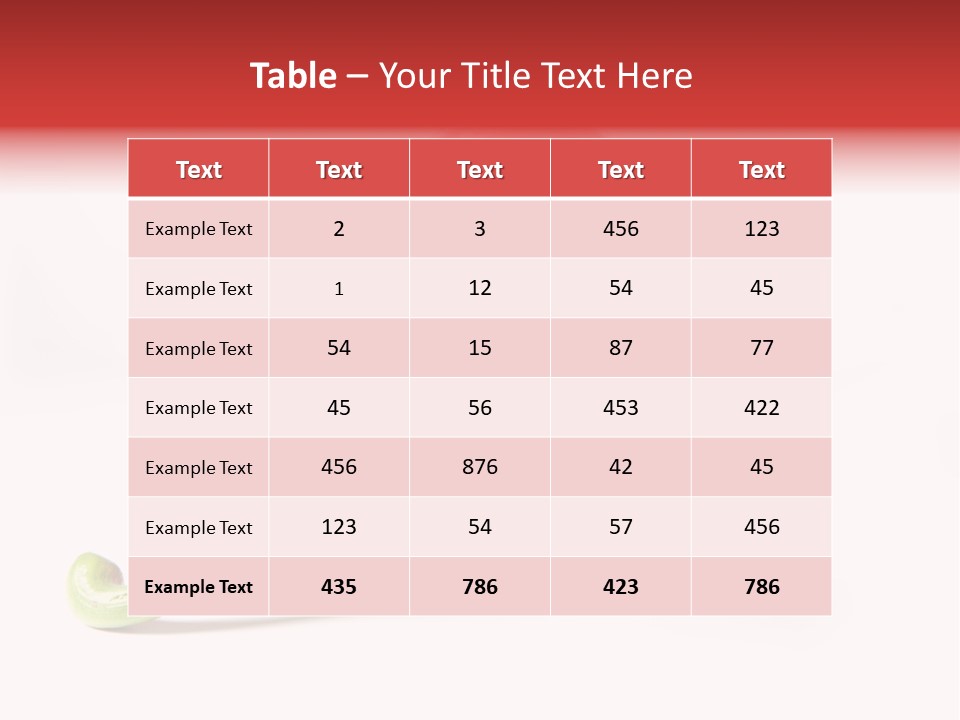 Three Red Peppers With Green Leaves On A White Background PowerPoint Template
