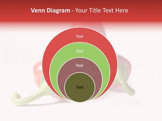 Three Red Peppers With Green Leaves On A White Background PowerPoint Template