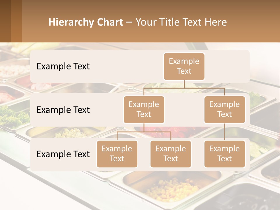 A Buffet Table With Many Trays Of Food PowerPoint Template