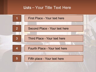 A Bed Room With A Neatly Made Bed And A Chair PowerPoint Template