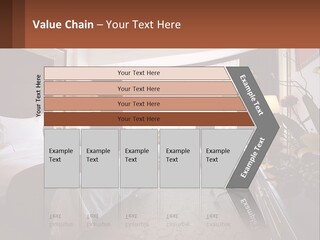A Bed Room With A Neatly Made Bed And A Chair PowerPoint Template