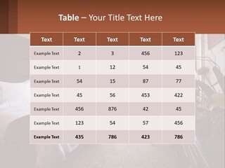 A Bed Room With A Neatly Made Bed And A Chair PowerPoint Template