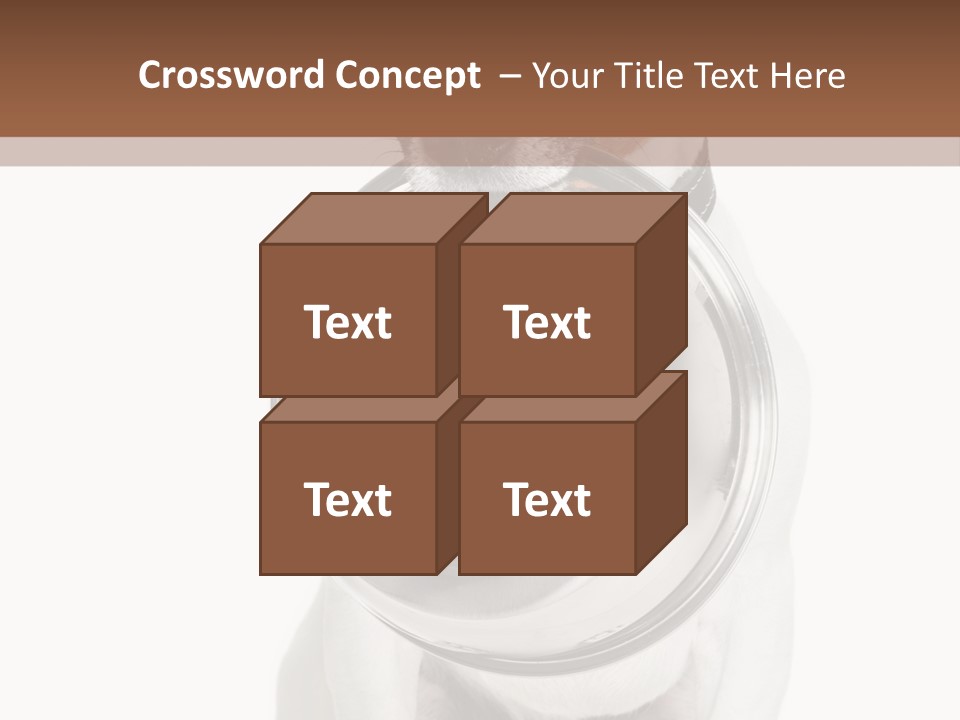 A Dog Holding A Bowl In Its Mouth PowerPoint Template