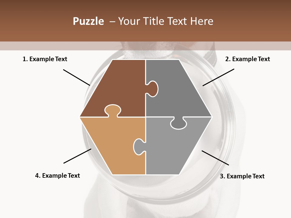 A Dog Holding A Bowl In Its Mouth PowerPoint Template