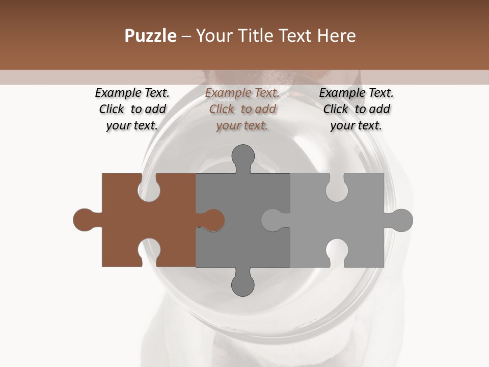 A Dog Holding A Bowl In Its Mouth PowerPoint Template