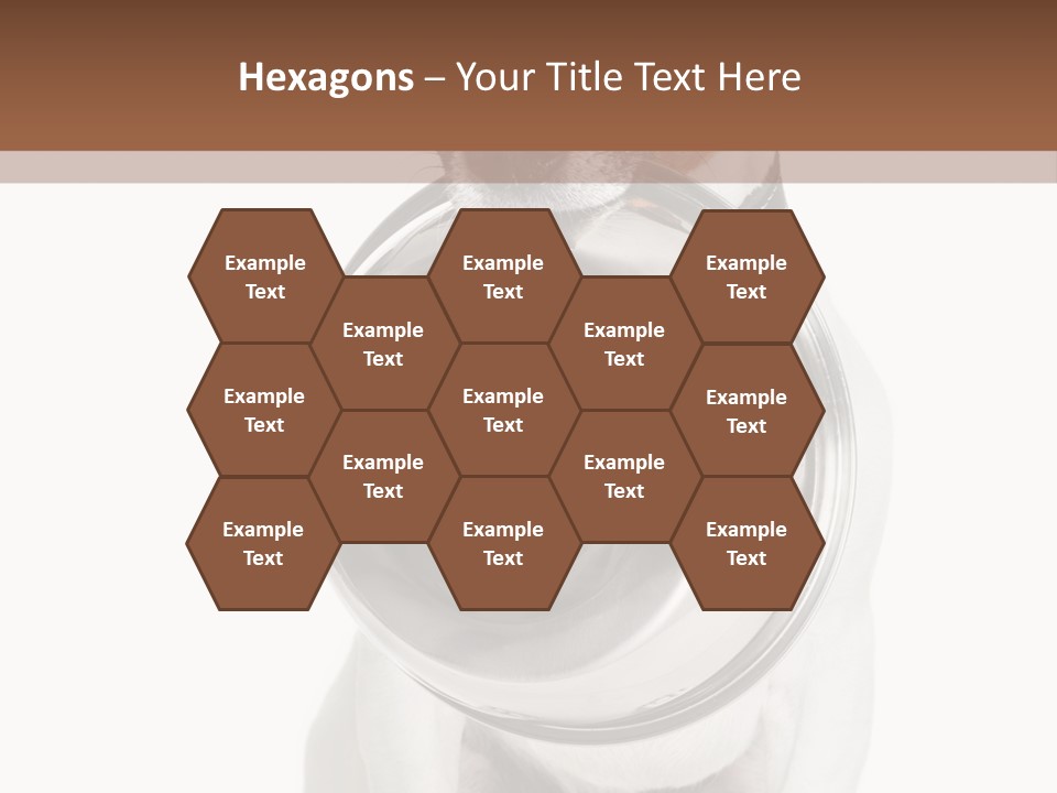 A Dog Holding A Bowl In Its Mouth PowerPoint Template