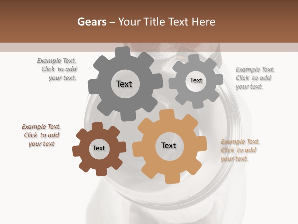 A Dog Holding A Bowl In Its Mouth PowerPoint Template