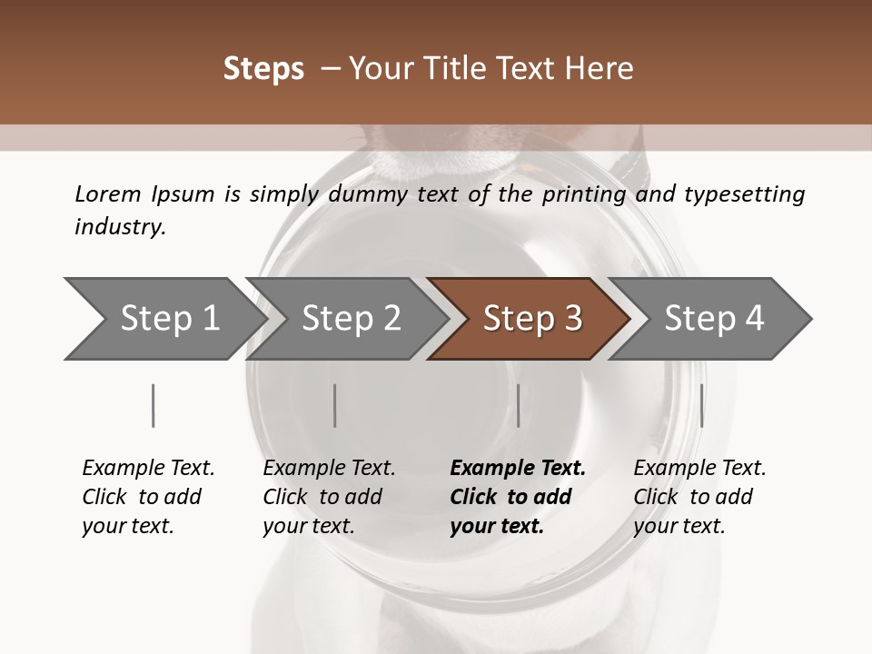 A Dog Holding A Bowl In Its Mouth PowerPoint Template