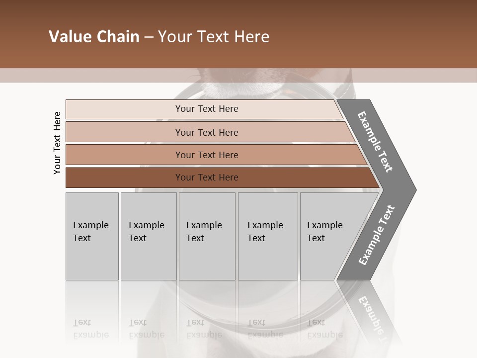 A Dog Holding A Bowl In Its Mouth PowerPoint Template