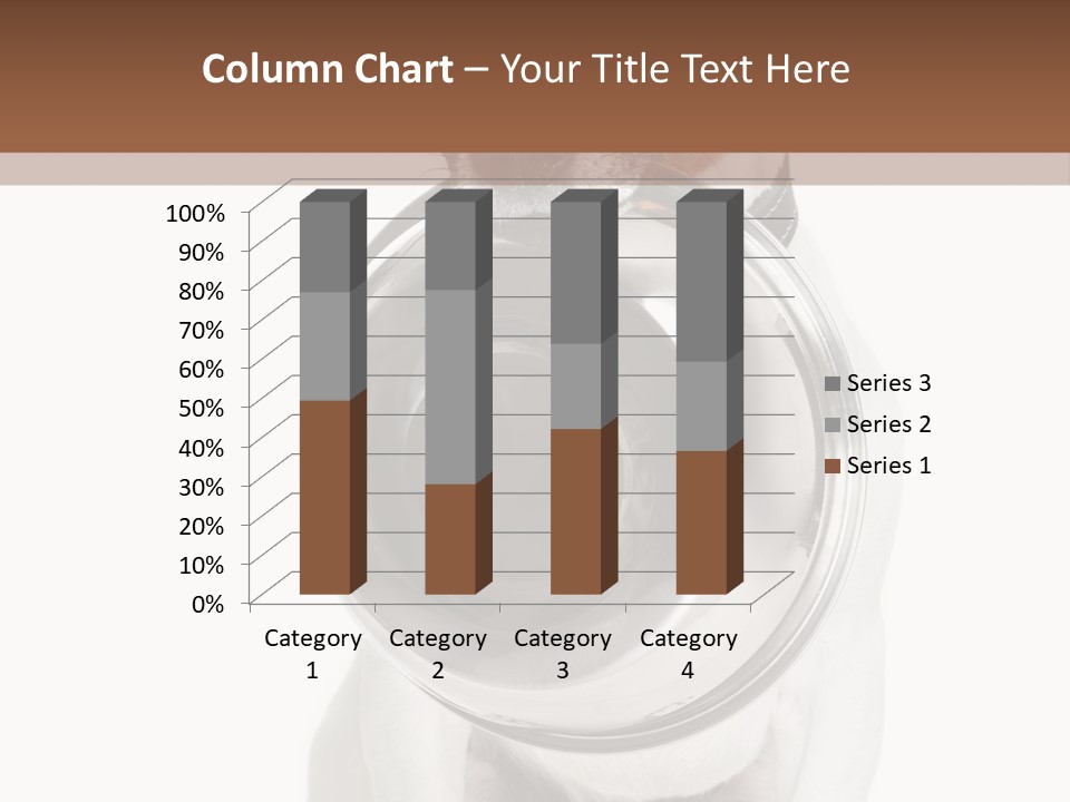 A Dog Holding A Bowl In Its Mouth PowerPoint Template