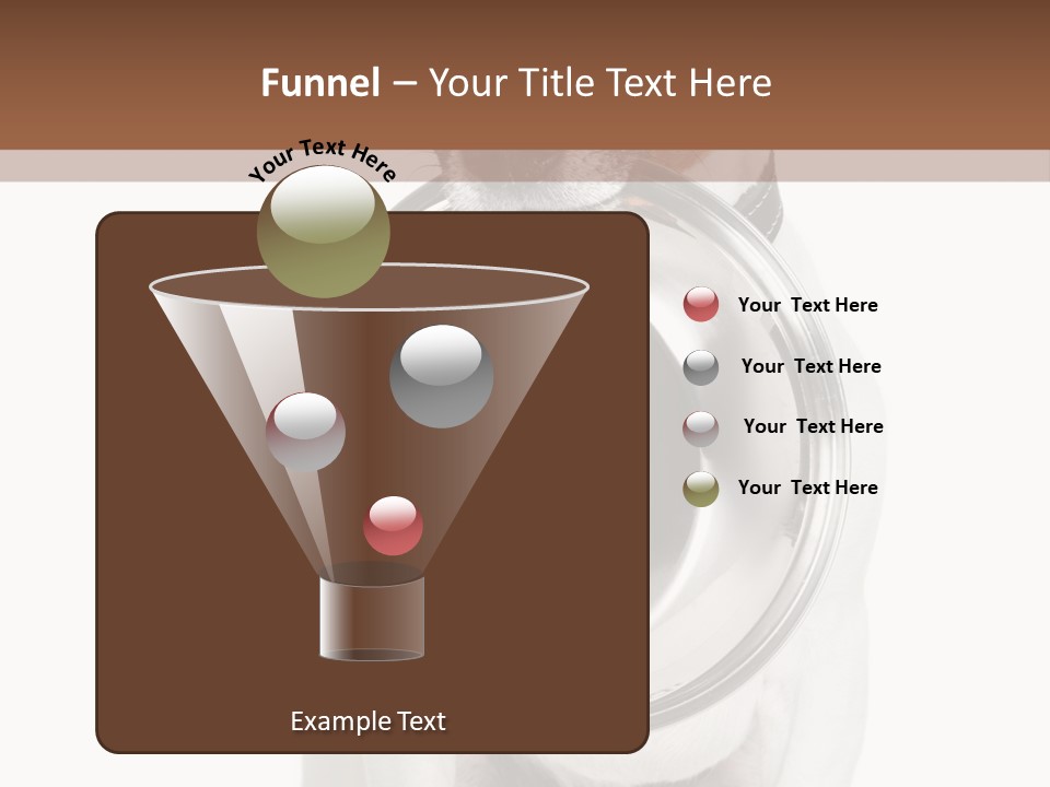 A Dog Holding A Bowl In Its Mouth PowerPoint Template