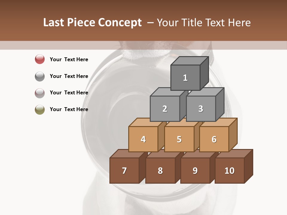 A Dog Holding A Bowl In Its Mouth PowerPoint Template