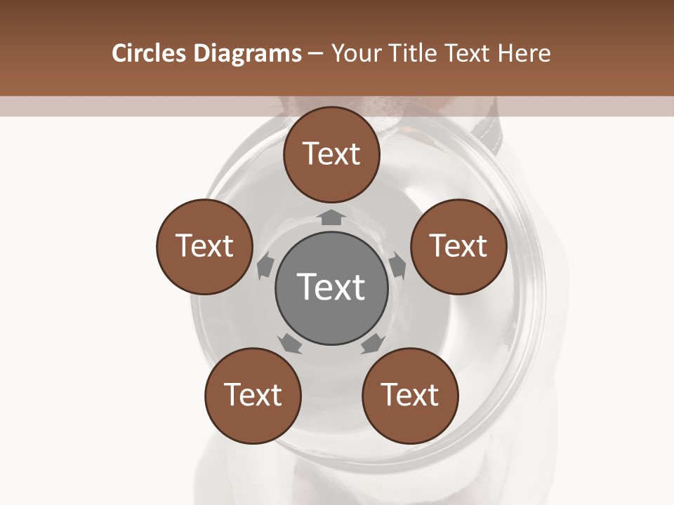 A Dog Holding A Bowl In Its Mouth PowerPoint Template