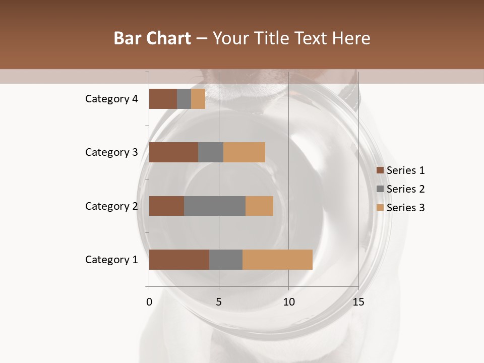 A Dog Holding A Bowl In Its Mouth PowerPoint Template