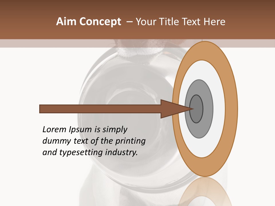 A Dog Holding A Bowl In Its Mouth PowerPoint Template