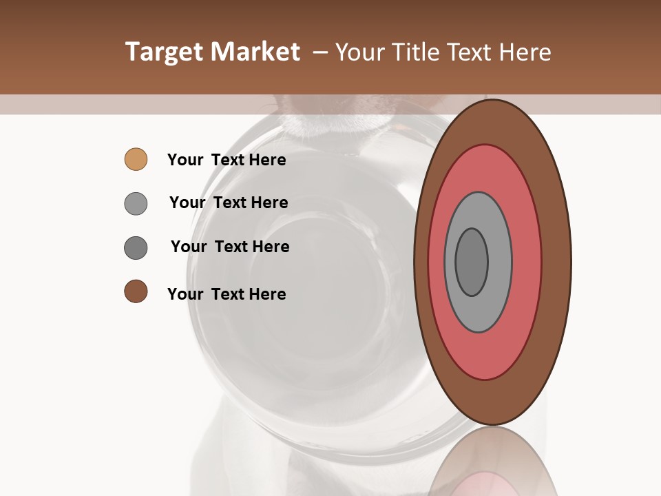 A Dog Holding A Bowl In Its Mouth PowerPoint Template