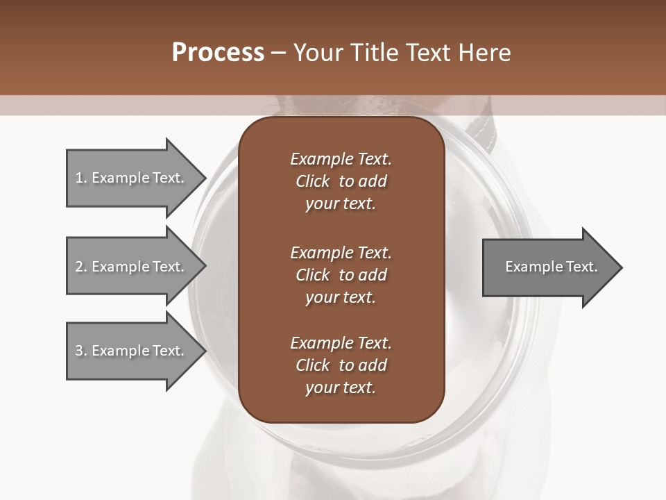 A Dog Holding A Bowl In Its Mouth PowerPoint Template
