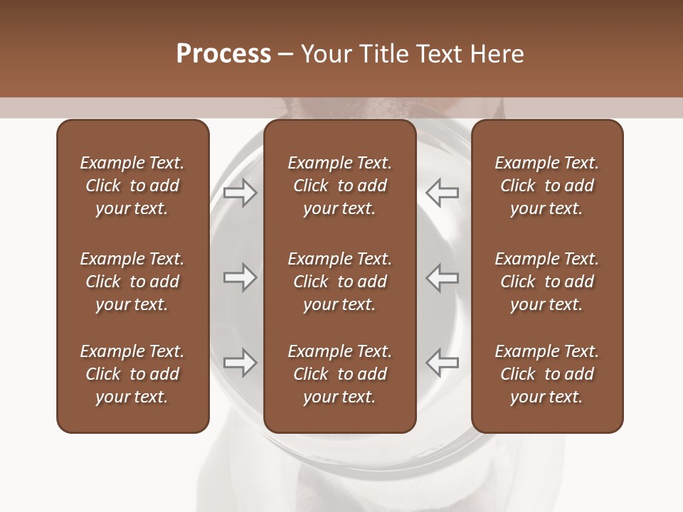 A Dog Holding A Bowl In Its Mouth PowerPoint Template
