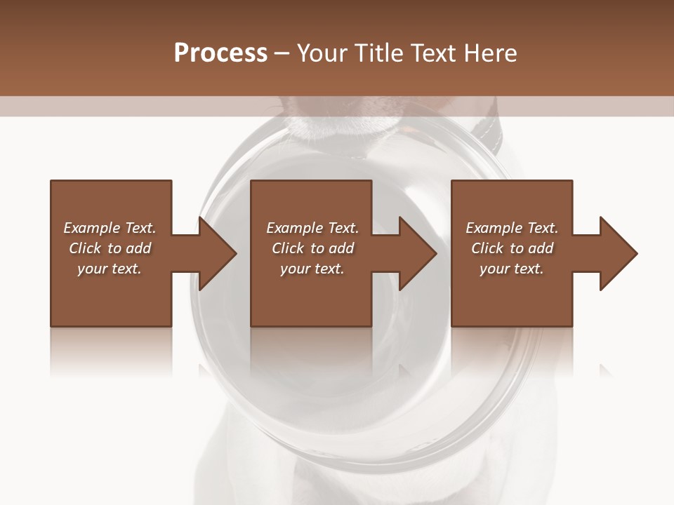 A Dog Holding A Bowl In Its Mouth PowerPoint Template