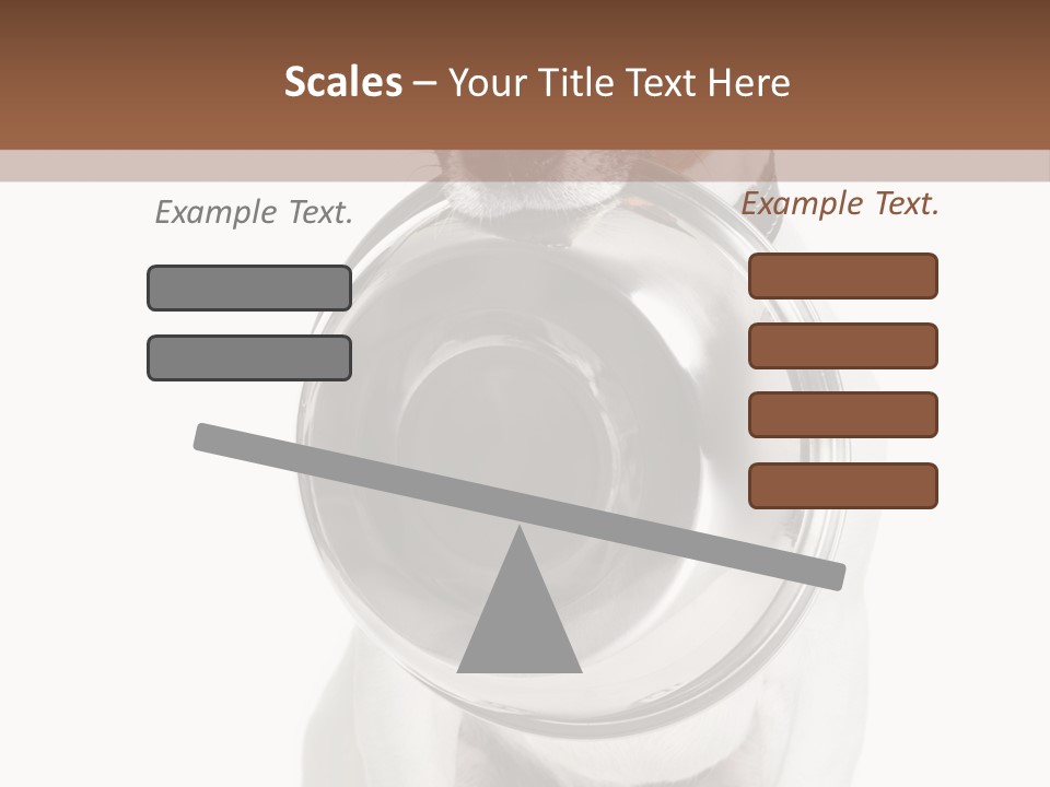 A Dog Holding A Bowl In Its Mouth PowerPoint Template