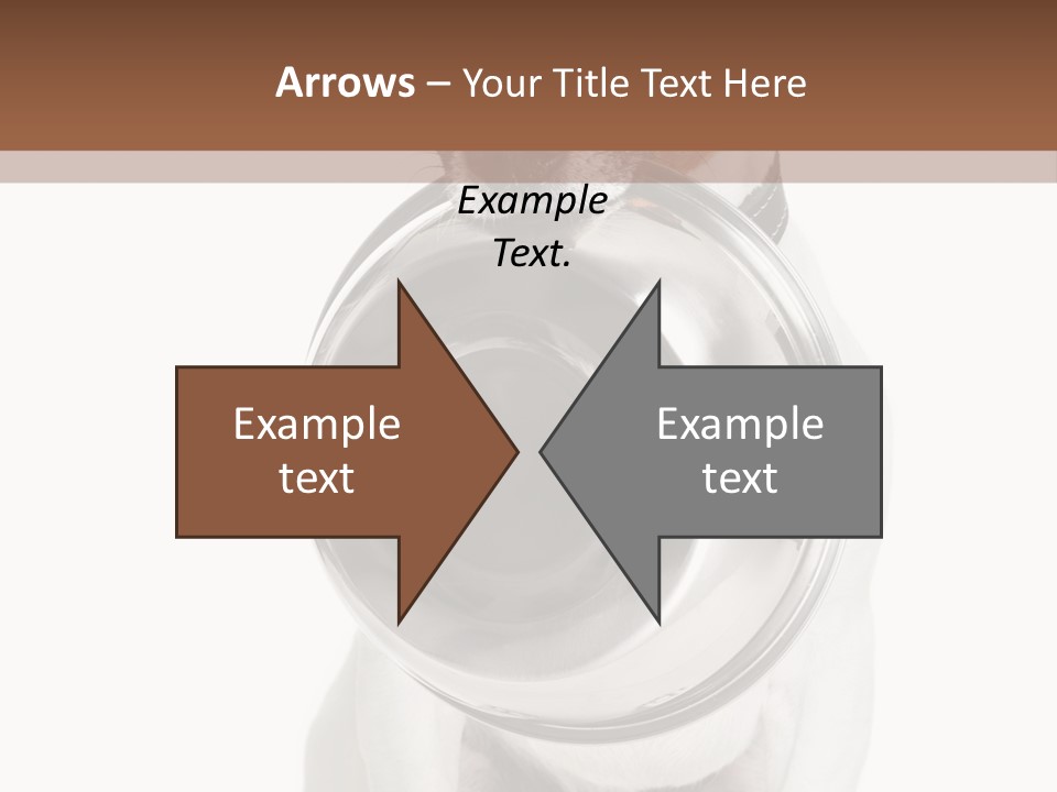 A Dog Holding A Bowl In Its Mouth PowerPoint Template