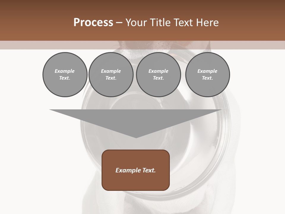 A Dog Holding A Bowl In Its Mouth PowerPoint Template