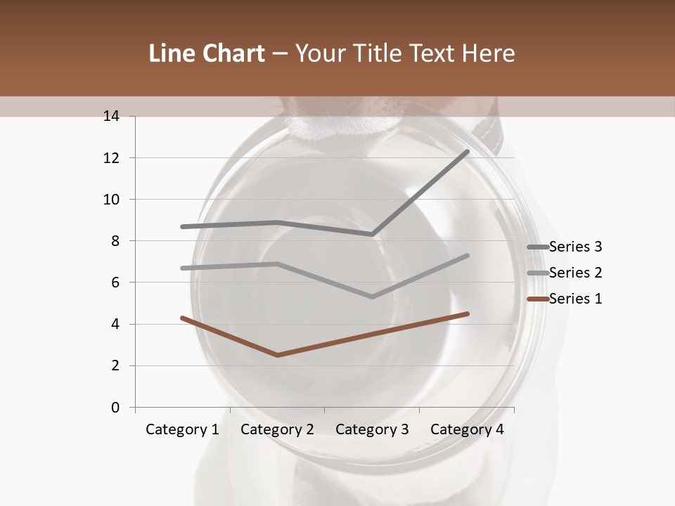 A Dog Holding A Bowl In Its Mouth PowerPoint Template
