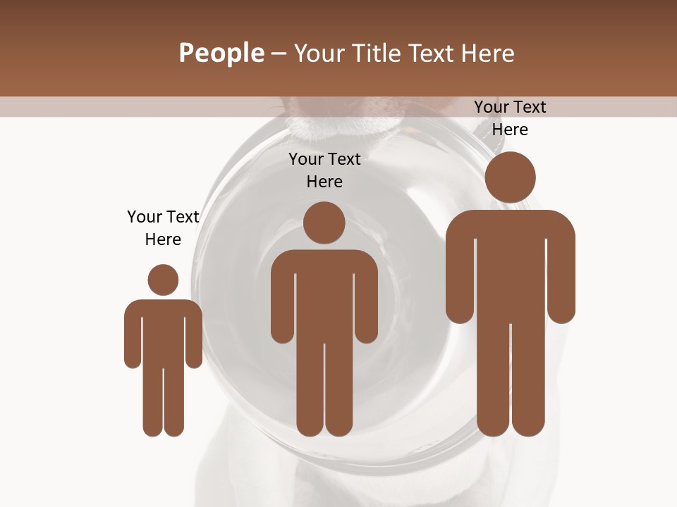 A Dog Holding A Bowl In Its Mouth PowerPoint Template