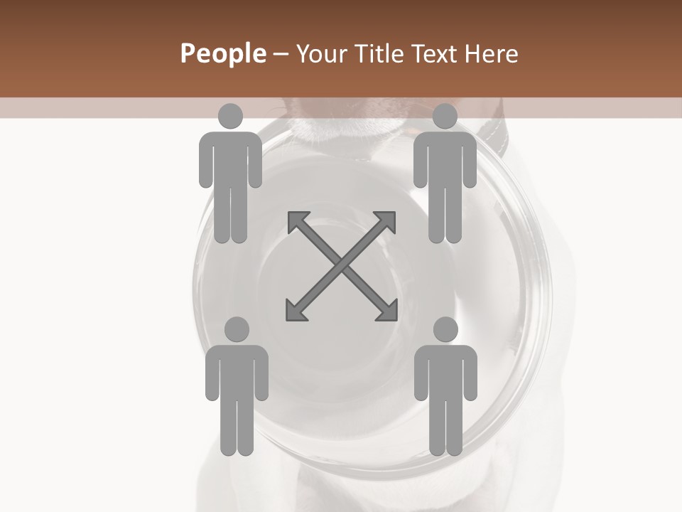 A Dog Holding A Bowl In Its Mouth PowerPoint Template