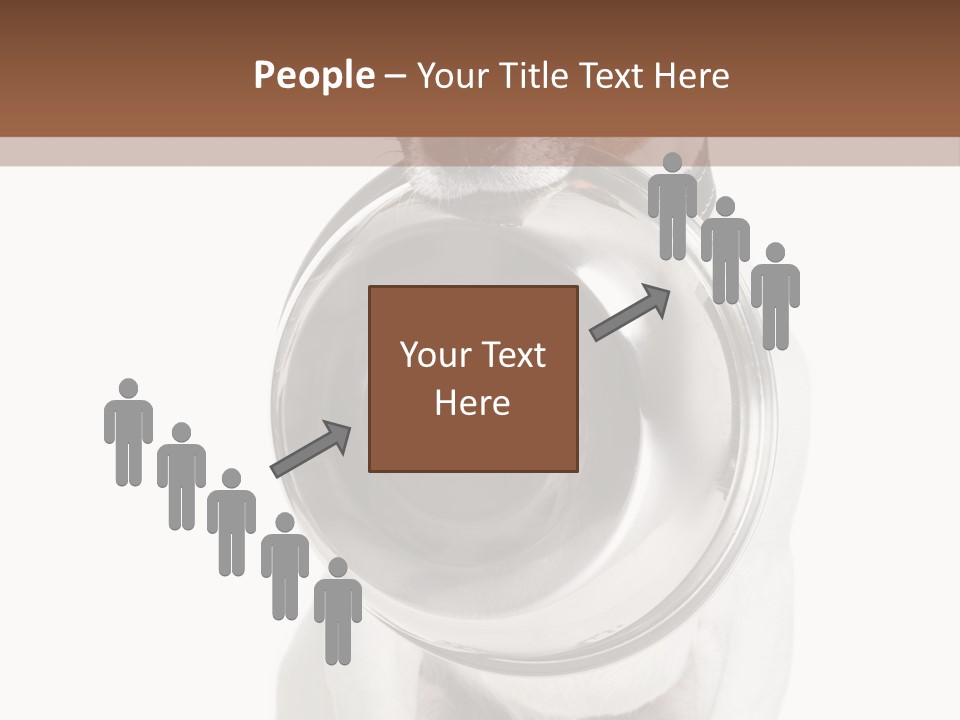 A Dog Holding A Bowl In Its Mouth PowerPoint Template