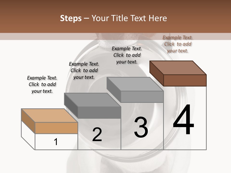 A Dog Holding A Bowl In Its Mouth PowerPoint Template