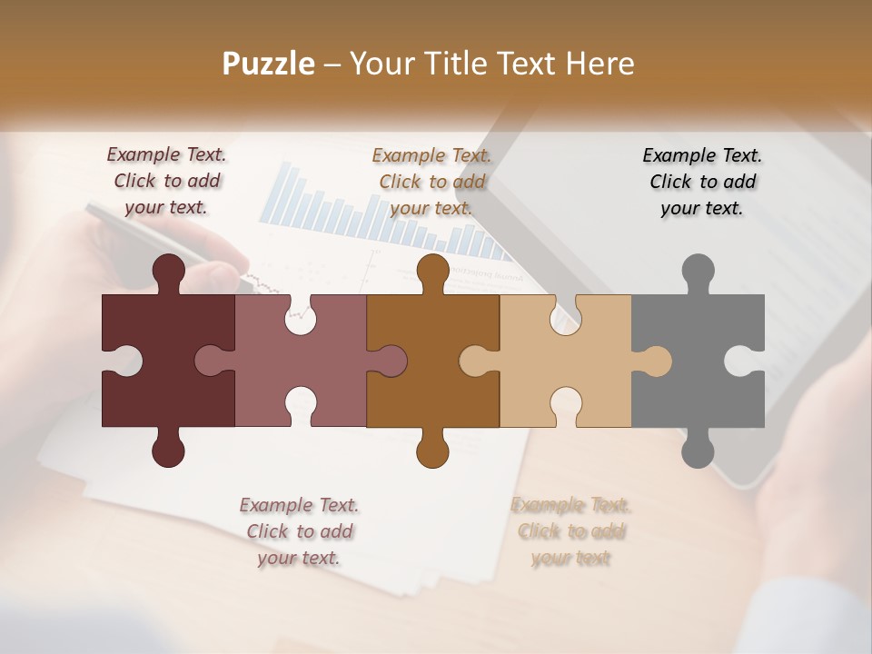 A Person Writing On A Piece Of Paper Next To A Tablet PowerPoint Template