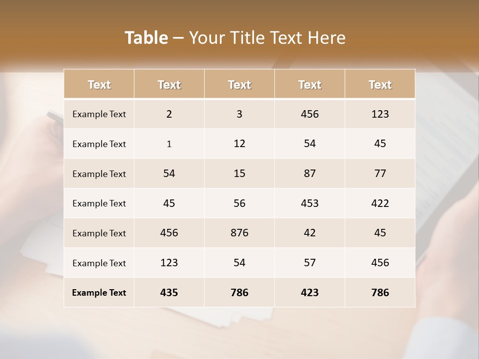 A Person Writing On A Piece Of Paper Next To A Tablet PowerPoint Template