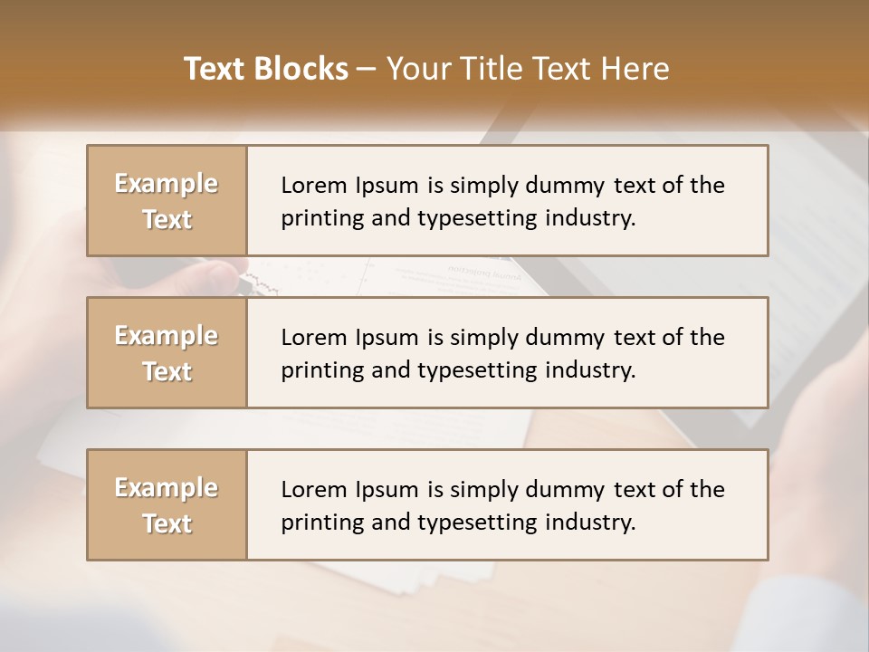 A Person Writing On A Piece Of Paper Next To A Tablet PowerPoint Template