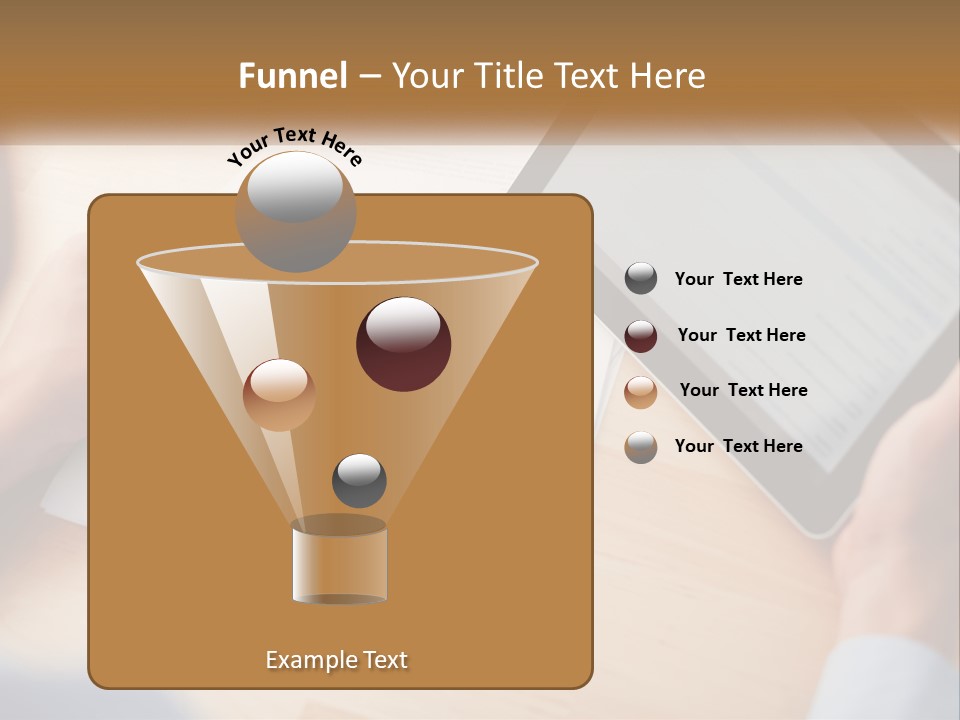 A Person Writing On A Piece Of Paper Next To A Tablet PowerPoint Template