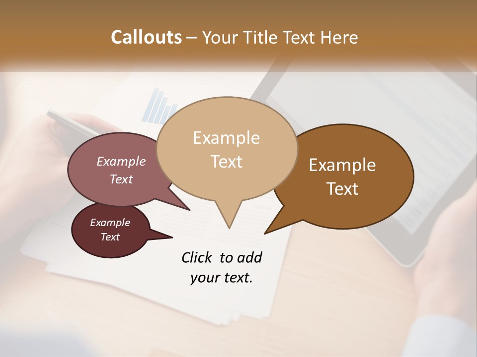 A Person Writing On A Piece Of Paper Next To A Tablet PowerPoint Template