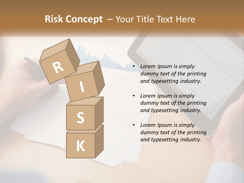 A Person Writing On A Piece Of Paper Next To A Tablet PowerPoint Template