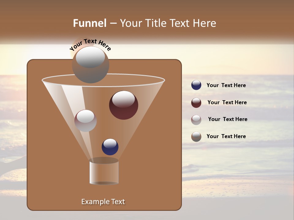 A Man Running On The Beach At Sunset PowerPoint Template