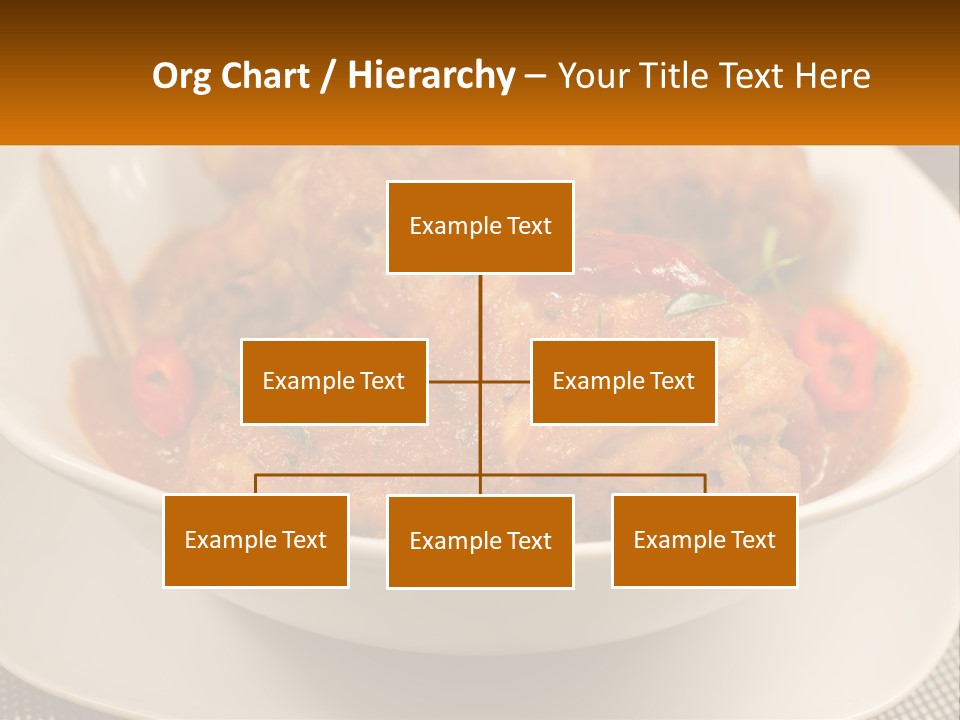A White Bowl Filled With Food On Top Of A Table PowerPoint Template