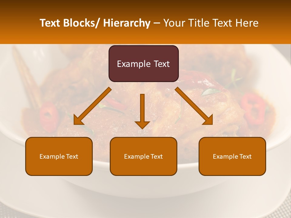 A White Bowl Filled With Food On Top Of A Table PowerPoint Template