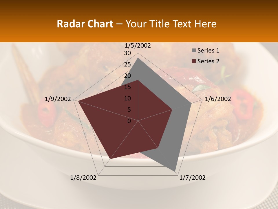 A White Bowl Filled With Food On Top Of A Table PowerPoint Template
