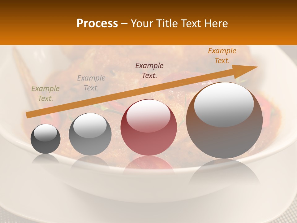 A White Bowl Filled With Food On Top Of A Table PowerPoint Template