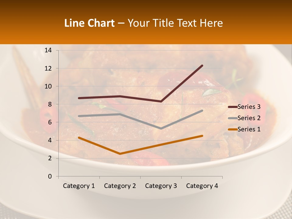 A White Bowl Filled With Food On Top Of A Table PowerPoint Template